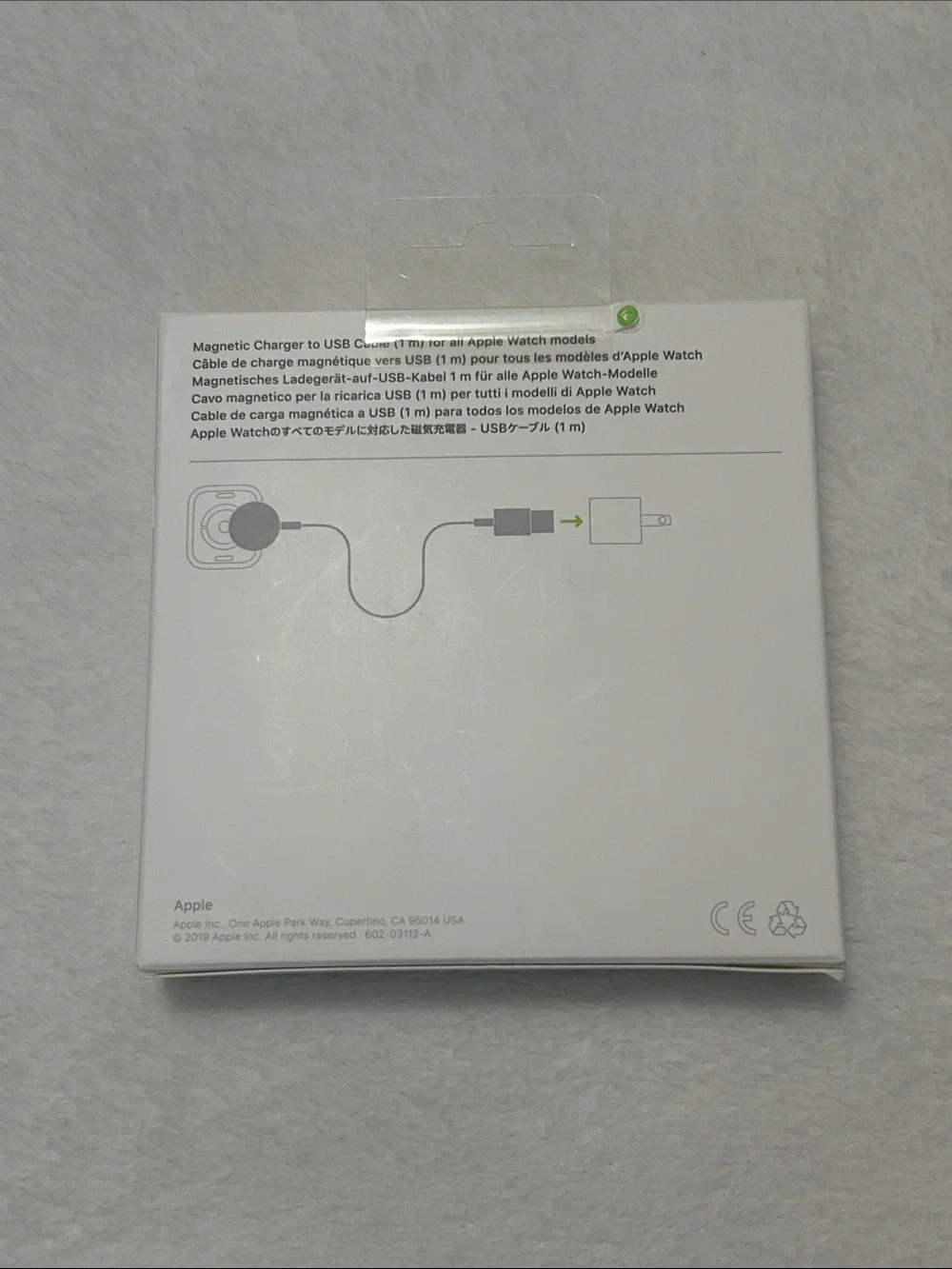 Apple White Magnetic Charger to USB Cable (1m)